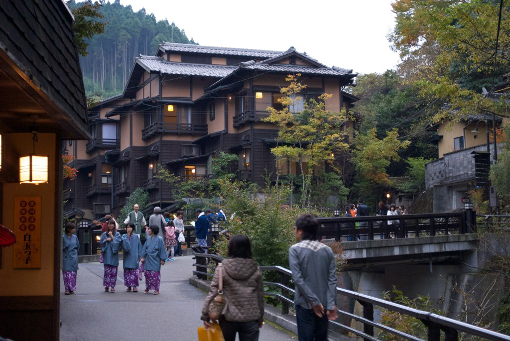 黒川温泉の温泉街